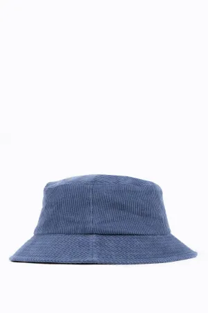 LITE YEAR GARMENT DYED 8 WALE CORD BUCKET HAT STEEL BLUE