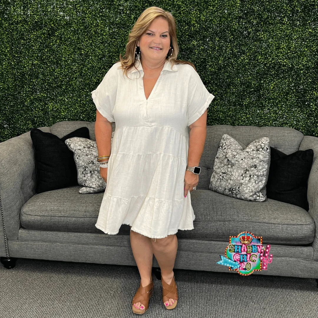 Livin In The Moment Dress - Oatmeal
