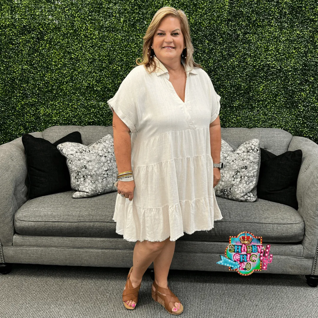 Livin In The Moment Dress - Oatmeal