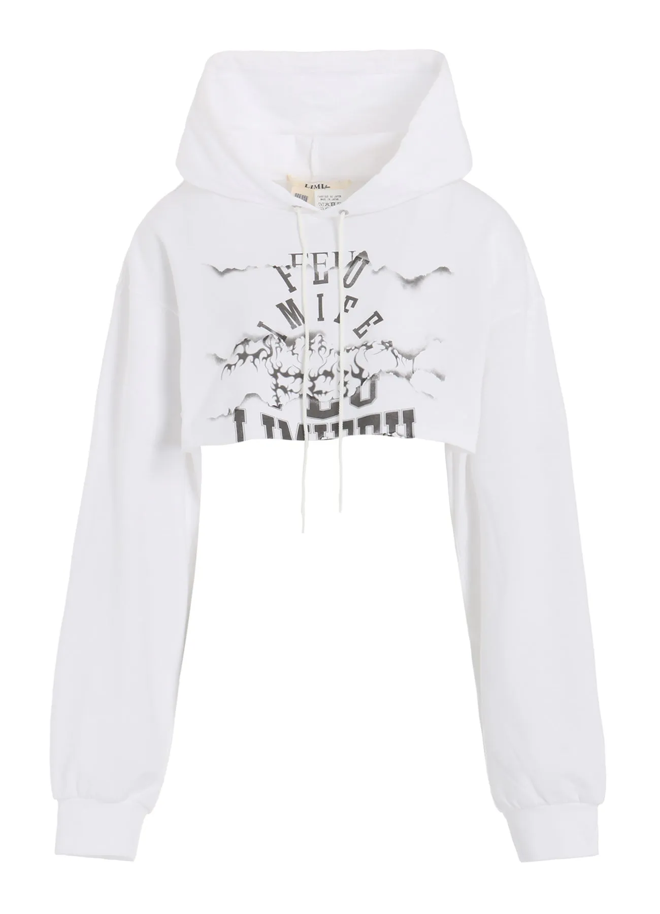 LOGO COLLAGE PRINTED LAYERED SEPARATE HOODIE