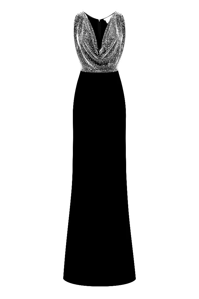 Long knitted dress.     Maison D'Angel Ann