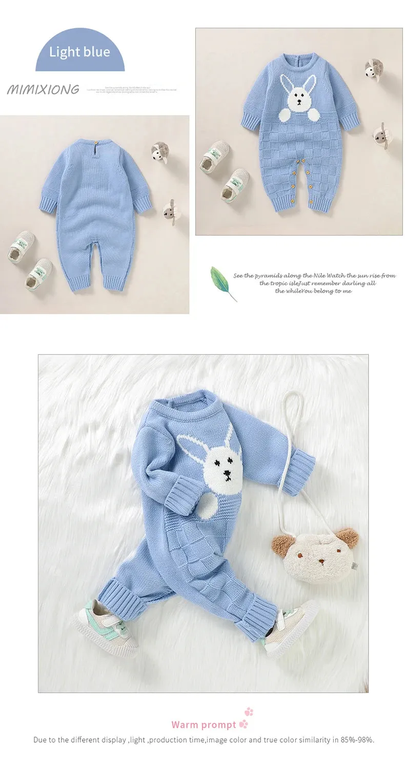 Long Sleeve Baby Girls Rompers