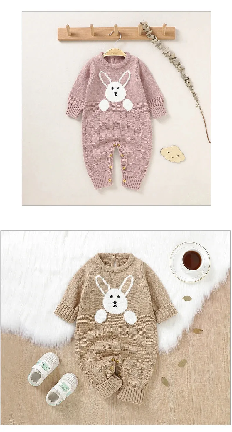 Long Sleeve Baby Girls Rompers