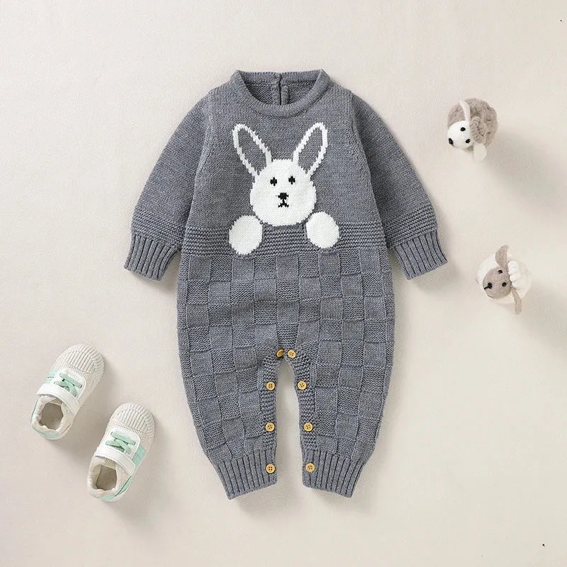 Long Sleeve Baby Girls Rompers