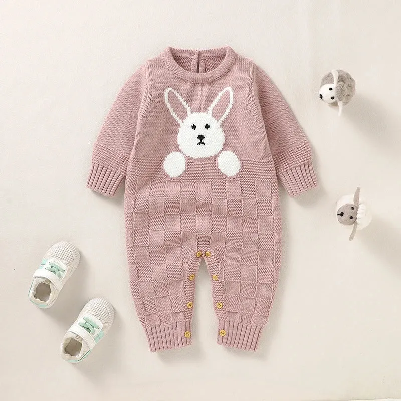 Long Sleeve Baby Girls Rompers