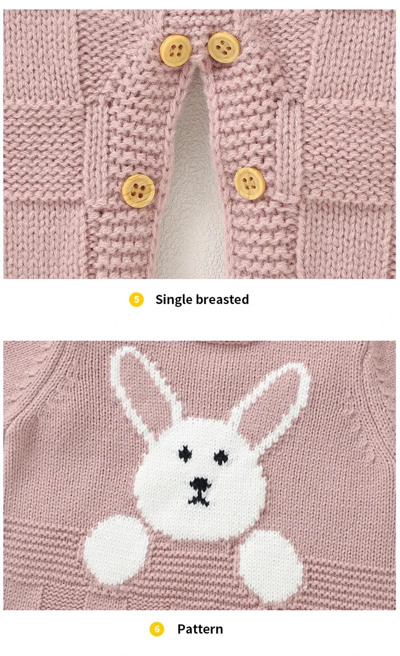 Long Sleeve Baby Girls Rompers