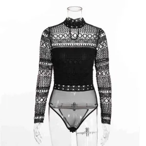Long Sleeve Lace BodySuit