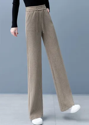 Luxe Corduroy Wide-Leg Pants