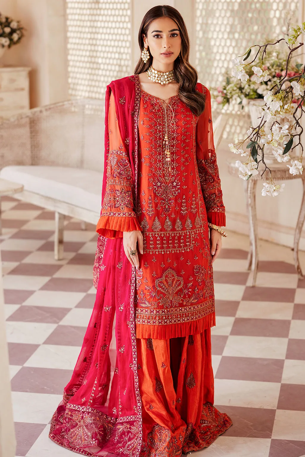 LX 03 | Collections Emaan Adeel Luxe Chiffon Collection 2023 | Unstitched and Stitched RTW Chiffon Embroidered Suits