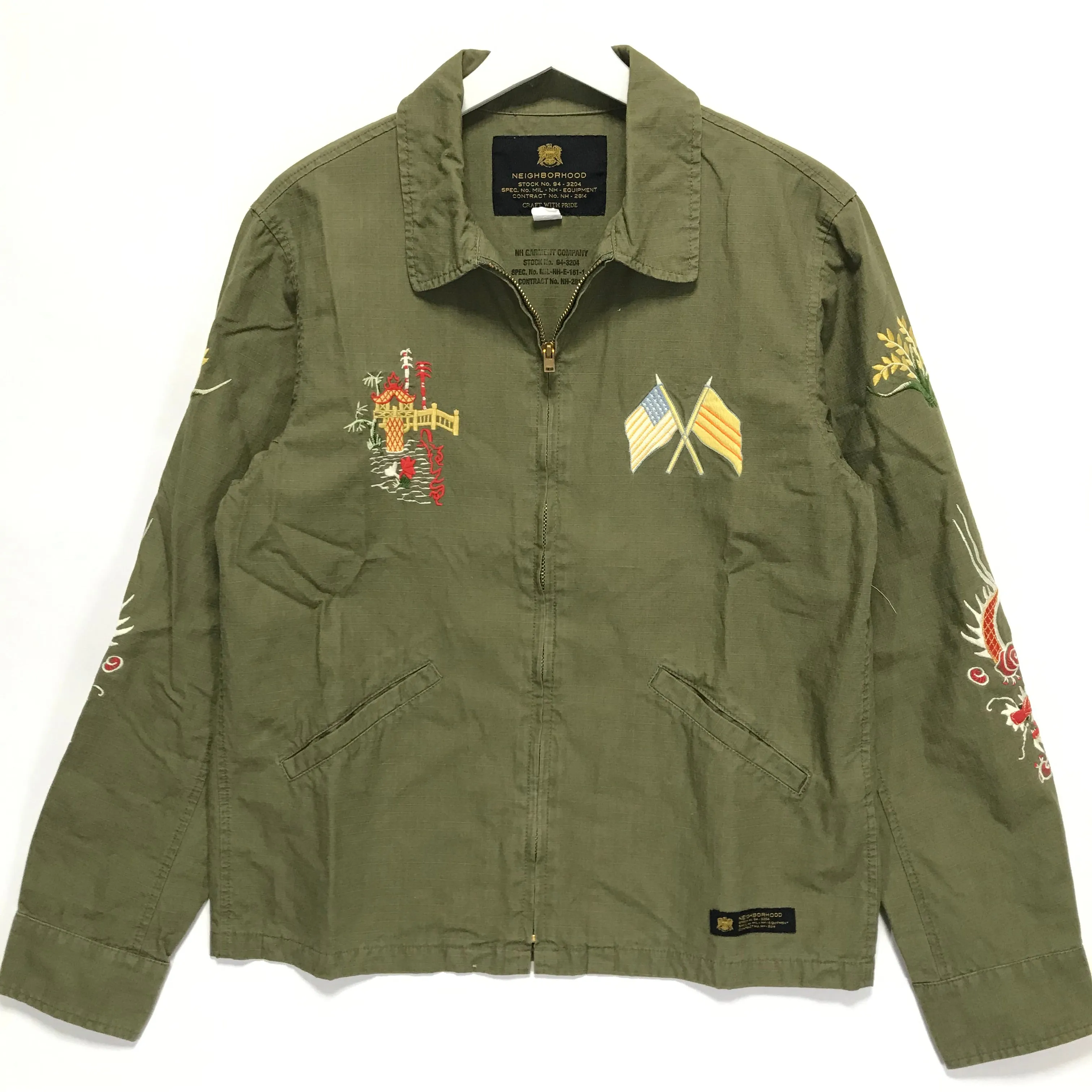 [M] Neighborhood 16SS Souvenir Ripstop Cotton Jacket Olive