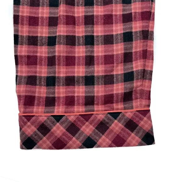 Madewell Flannel Pajama Set (Shirt and Pants) Plaid, Vintage Quartz Size XS NWT
