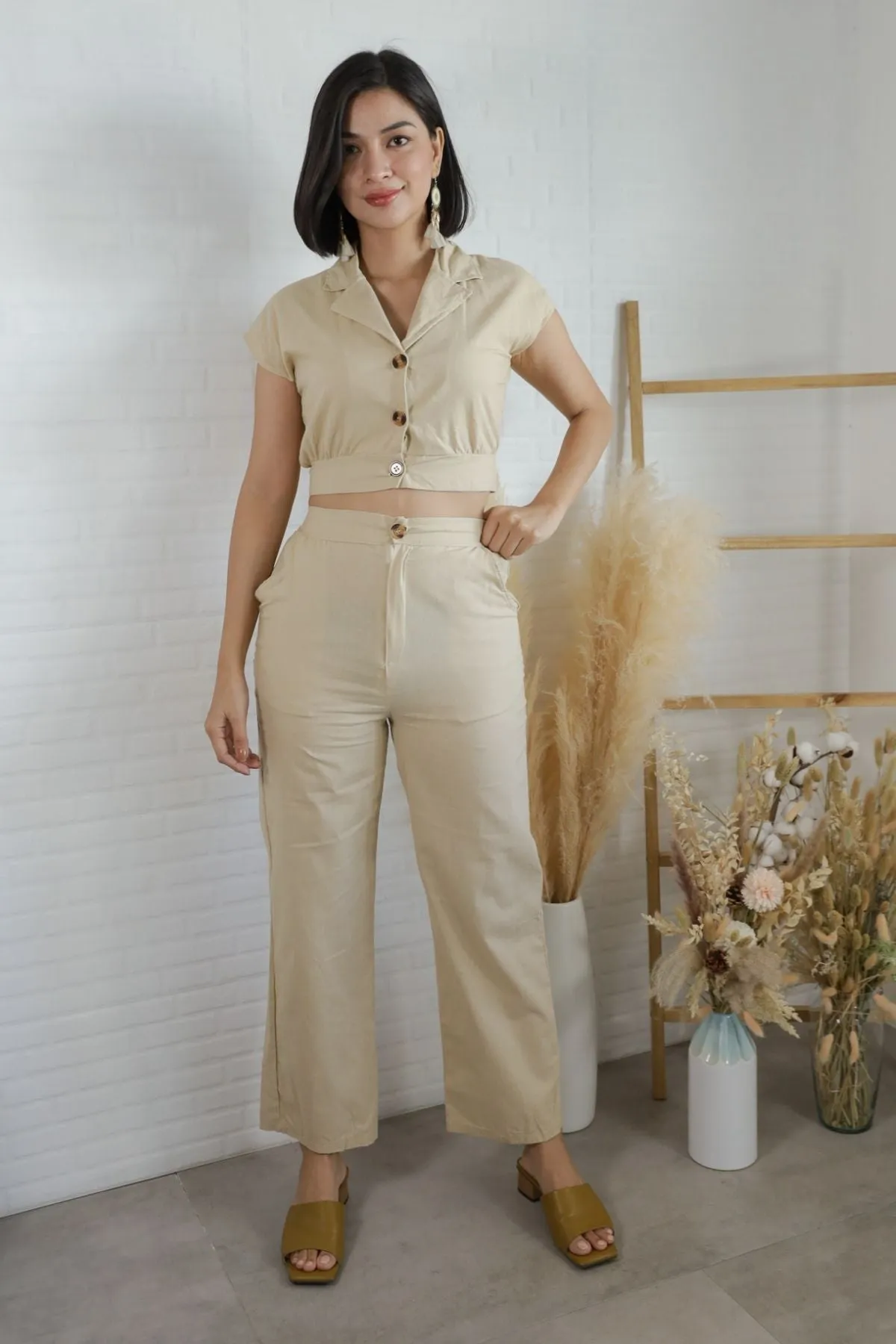 MADISON Top & Pants Co-ord (Cream)