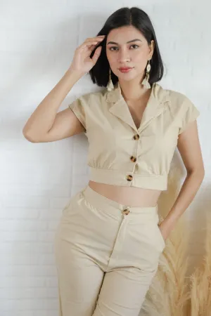MADISON Top & Pants Co-ord (Cream)