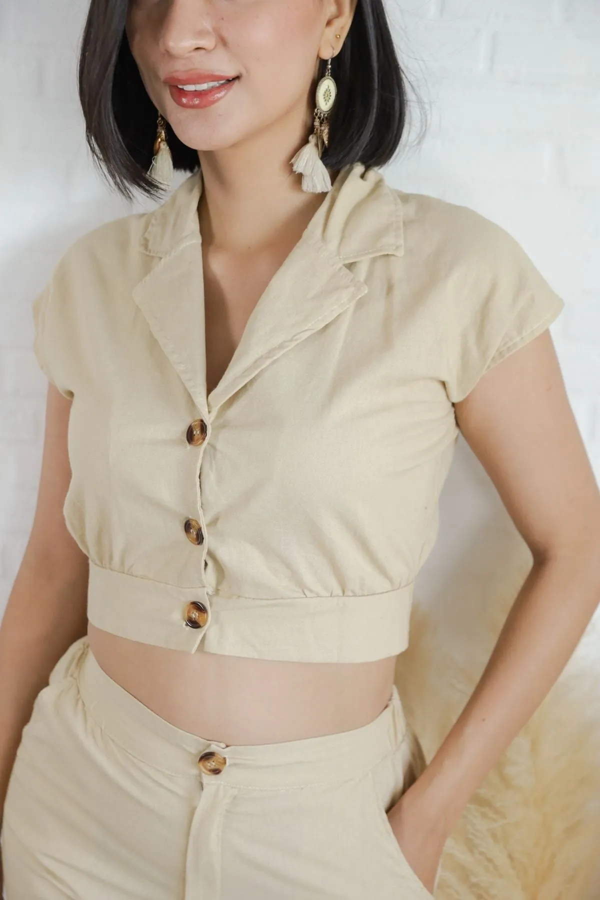 MADISON Top & Pants Co-ord (Cream)