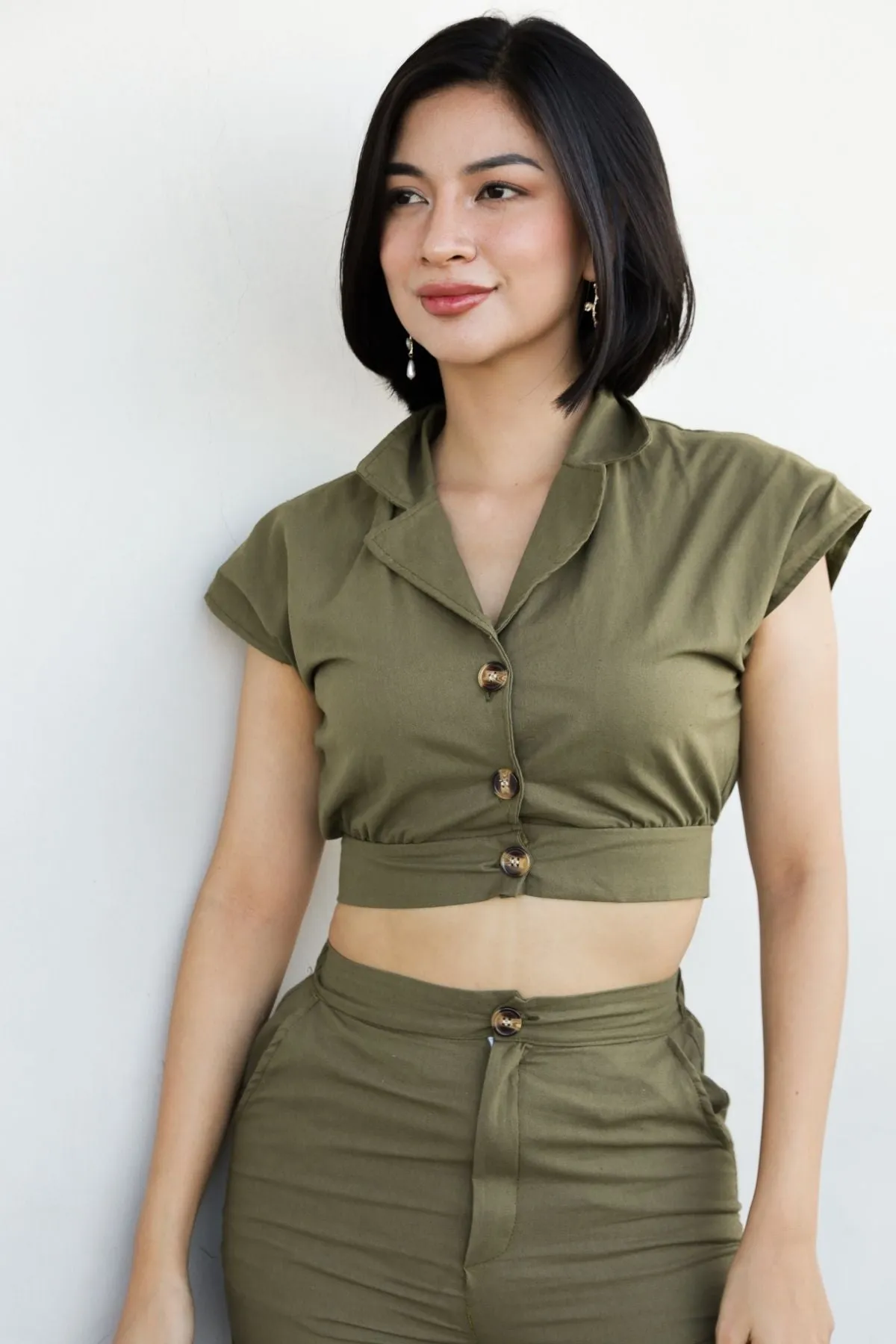 MADISON Top & Pants Co-ord (Moss Green)