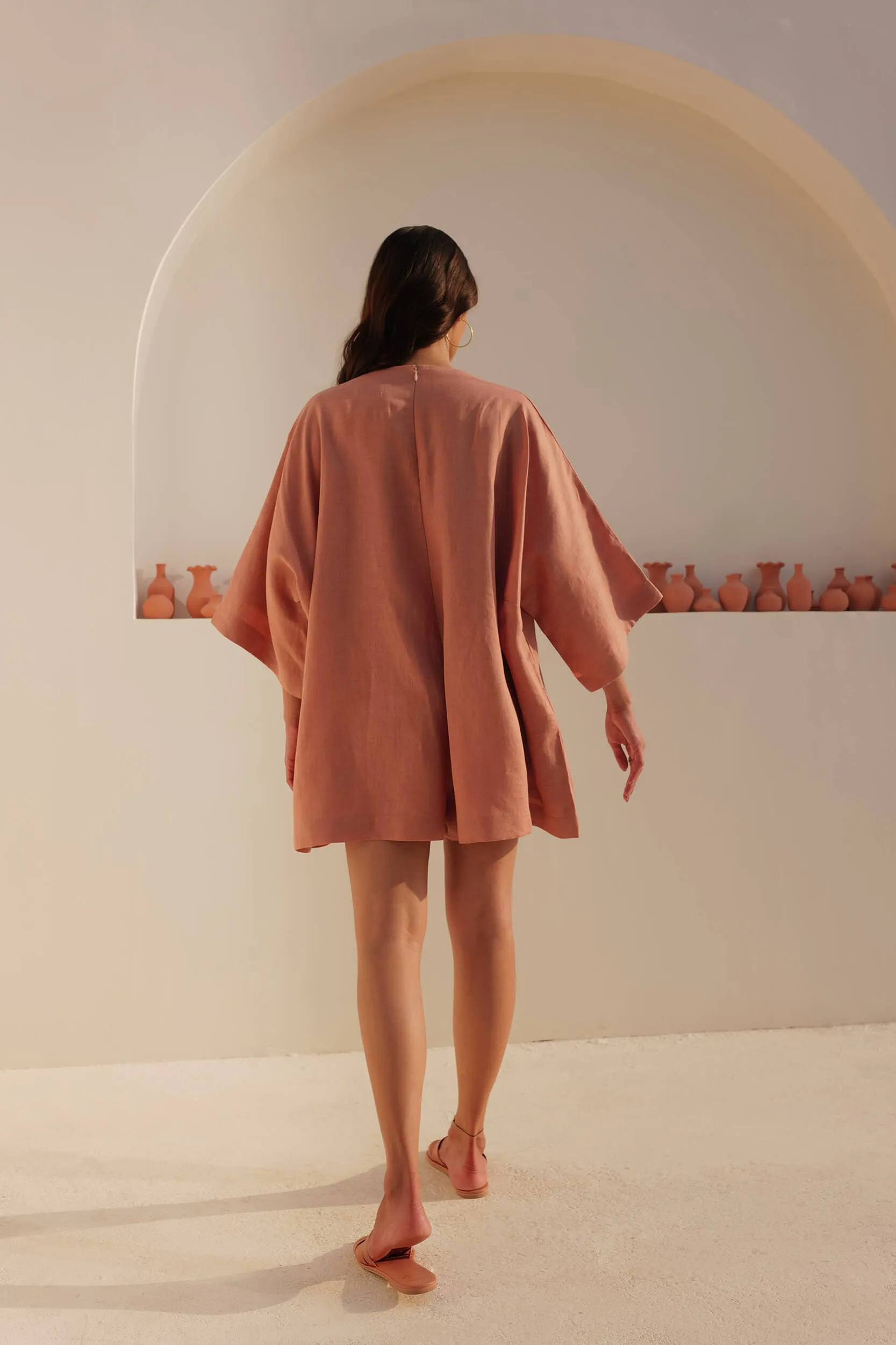 Malaga Playsuit (Terracotta)