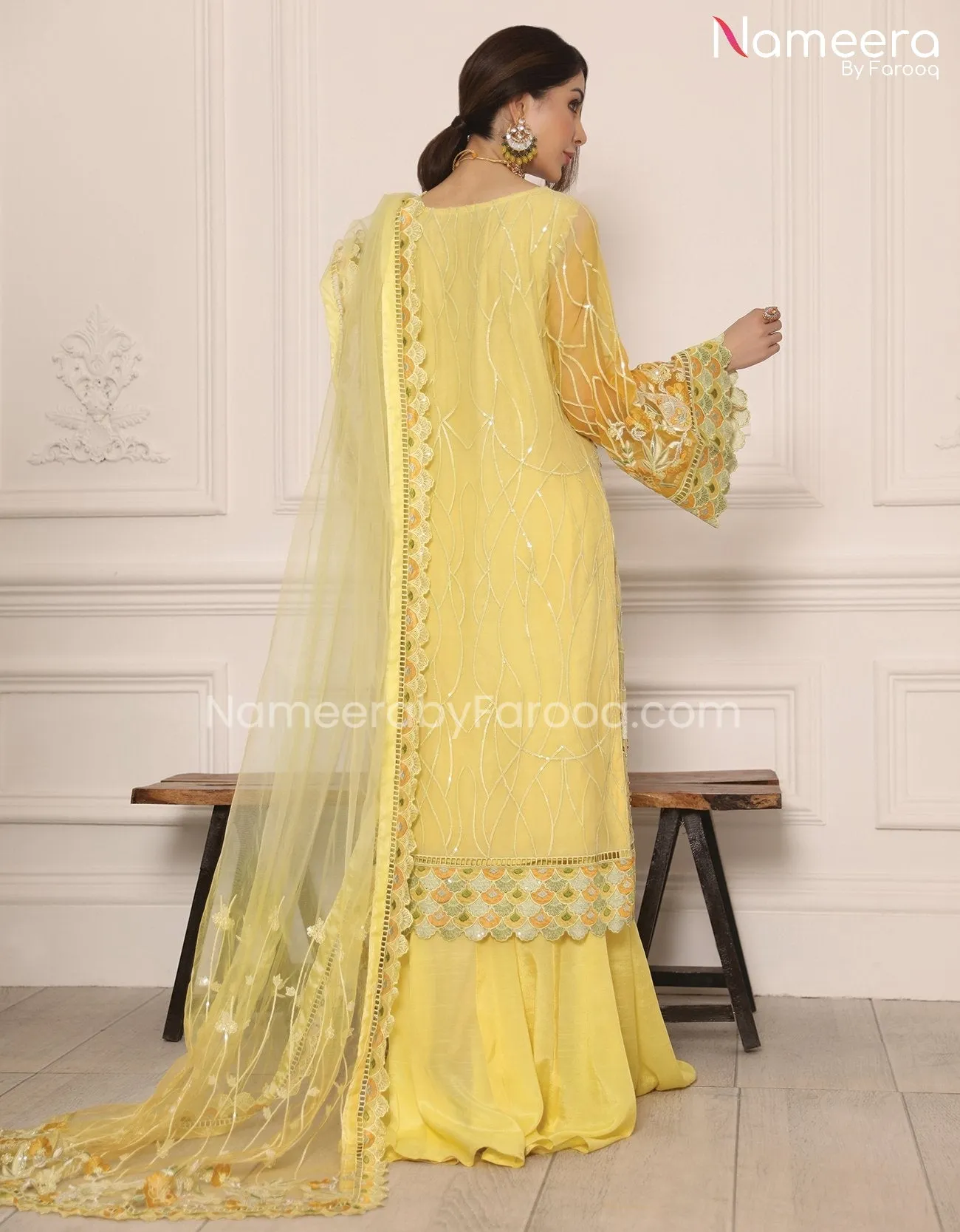 Maryum n Maria Pakistani Sharara Dress Online #PF71