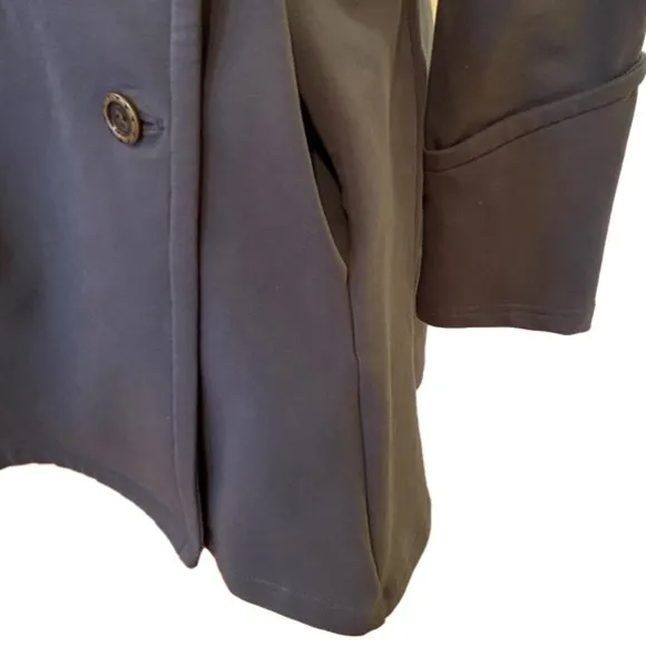 Matilda Jane Onyx Shadows Military Gray Pea Coat Size Small