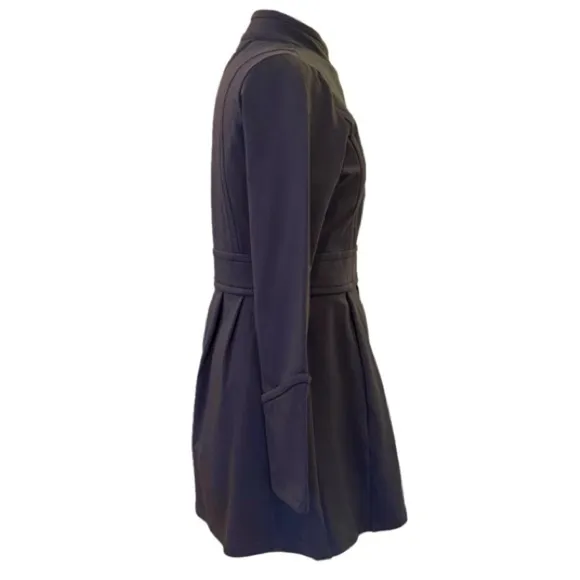 Matilda Jane Onyx Shadows Military Gray Pea Coat Size Small