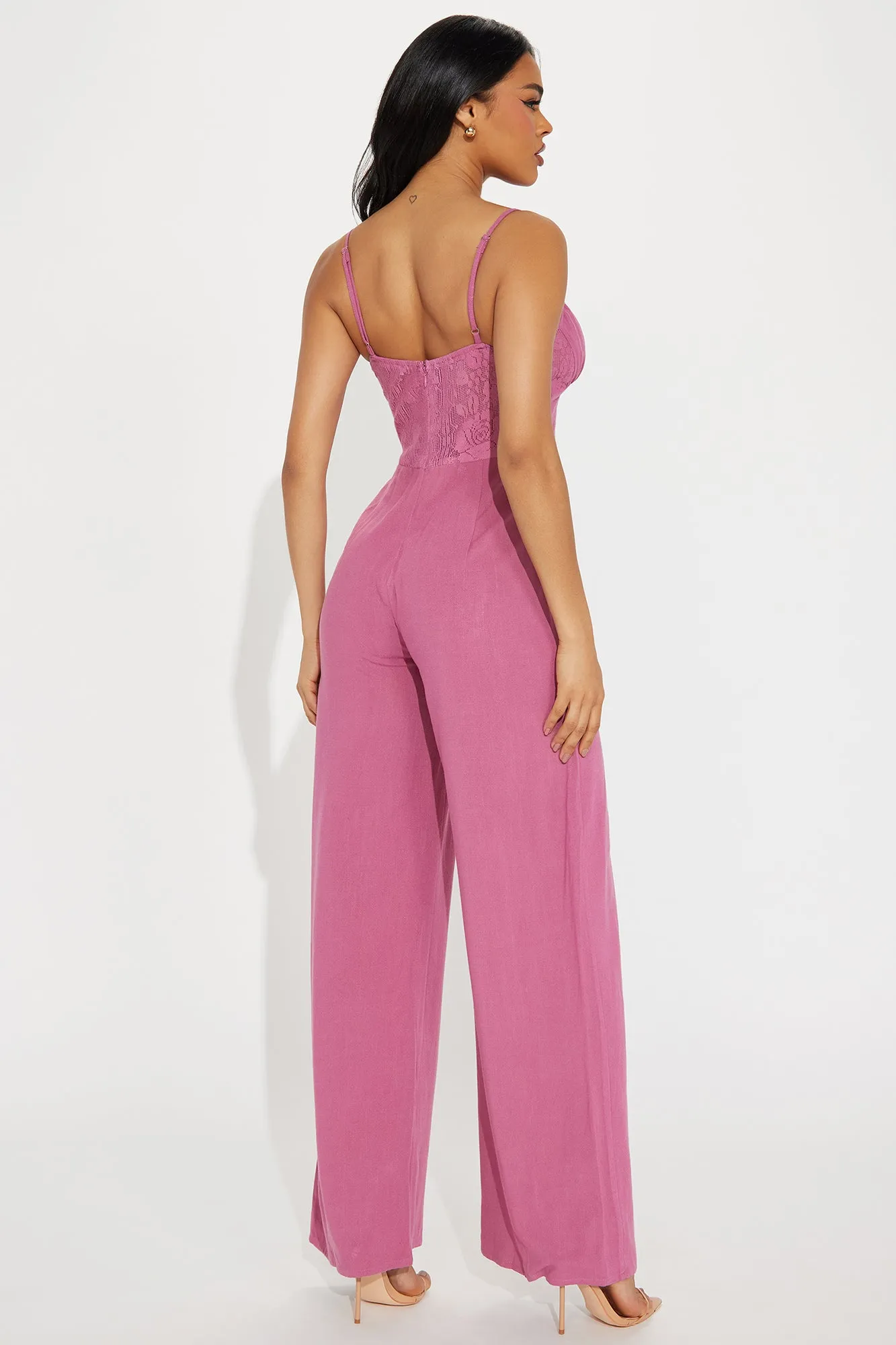 Maui Beach Linen Jumpsuit - Marsala
