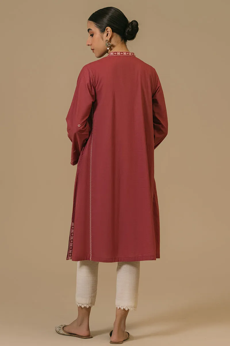 MAUVEWOOD LAWN EMBROIDERED SHIRT