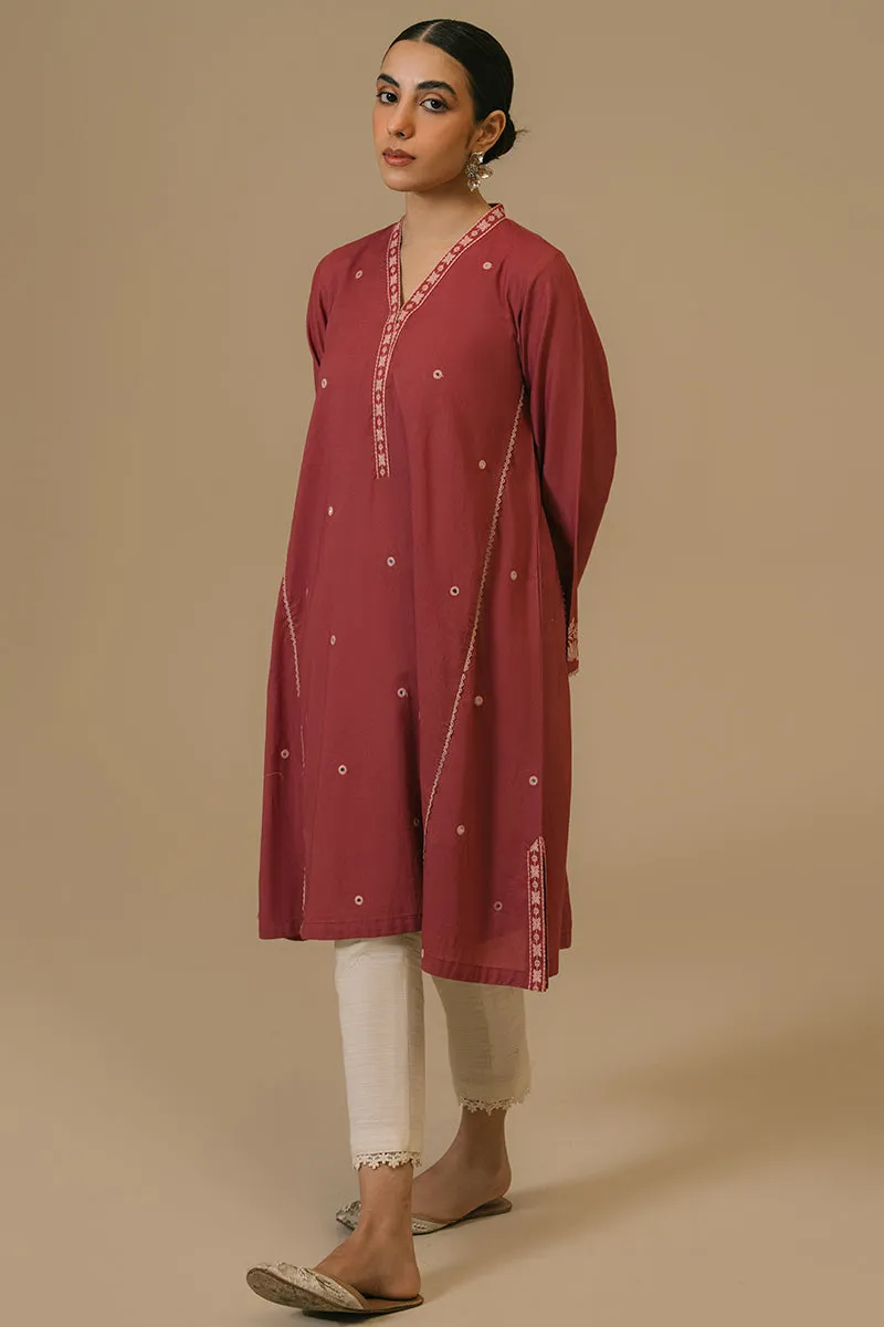 MAUVEWOOD LAWN EMBROIDERED SHIRT