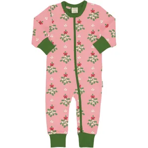 Maxomorra Mistletoe Ls Rompersuit Aw24