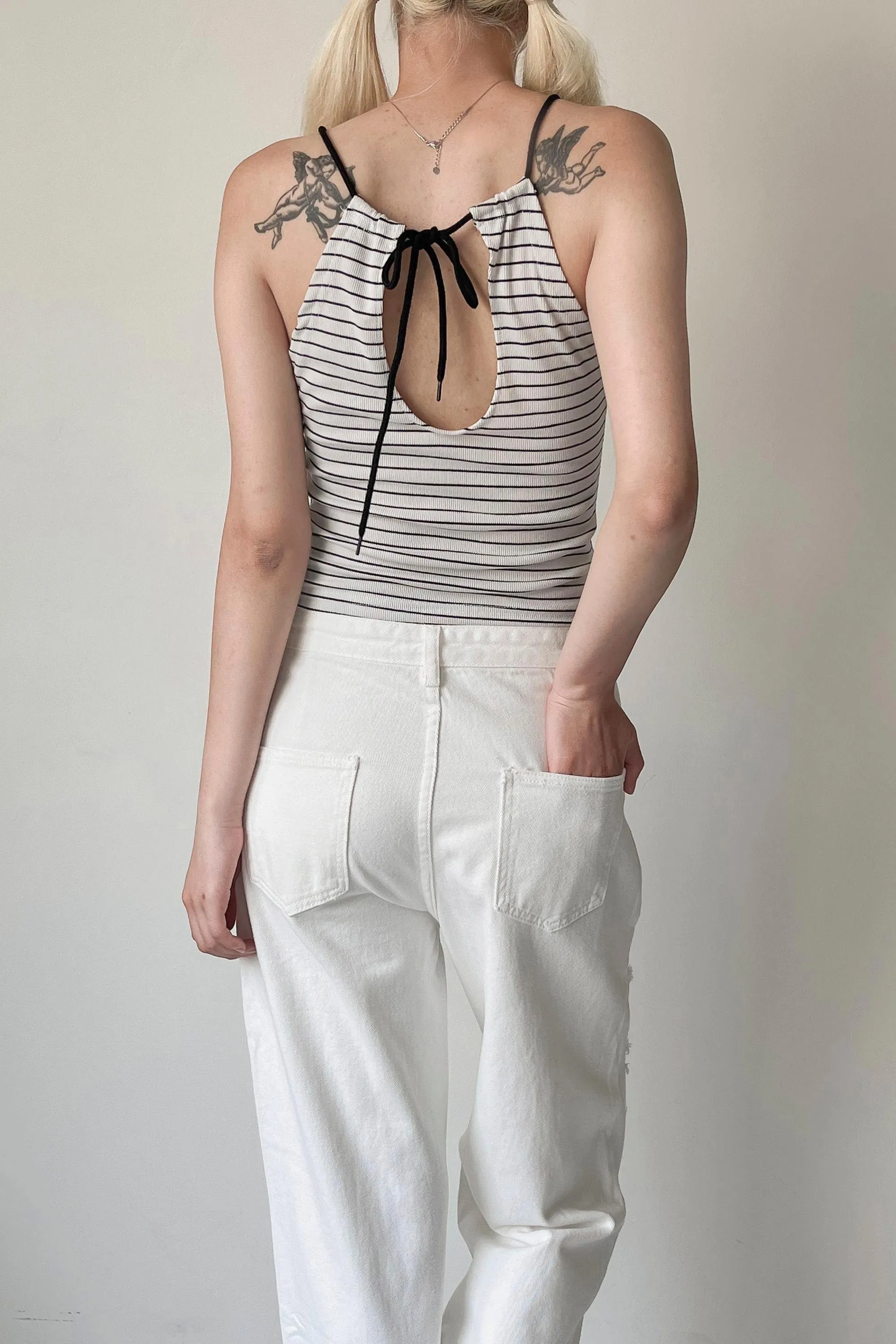 Maya Striped Halter Top