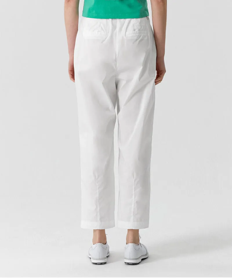 MCC Women's Wide Tuck Pants - White
