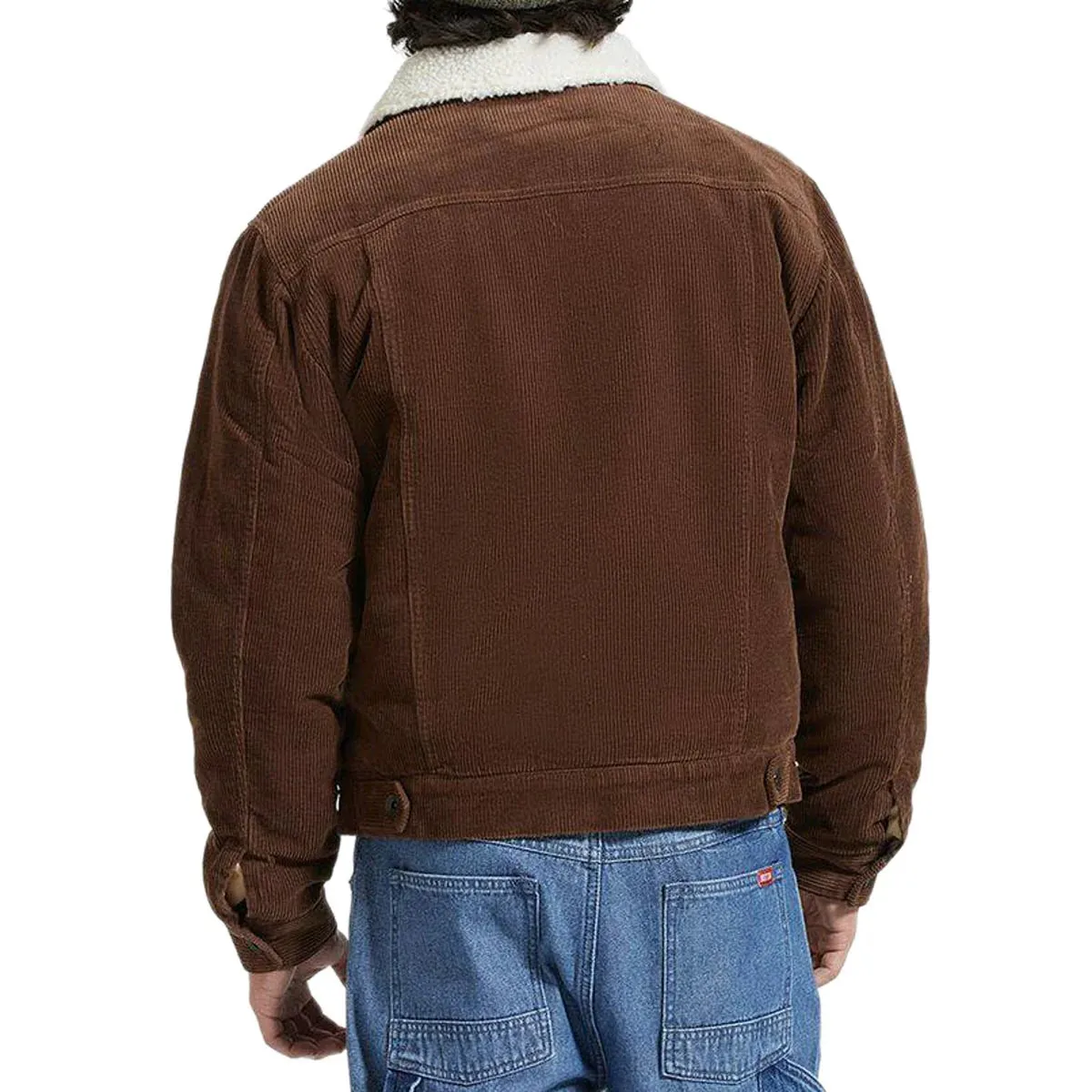 Men's Cable Lined Trucker Jacket - Pinecone Brown