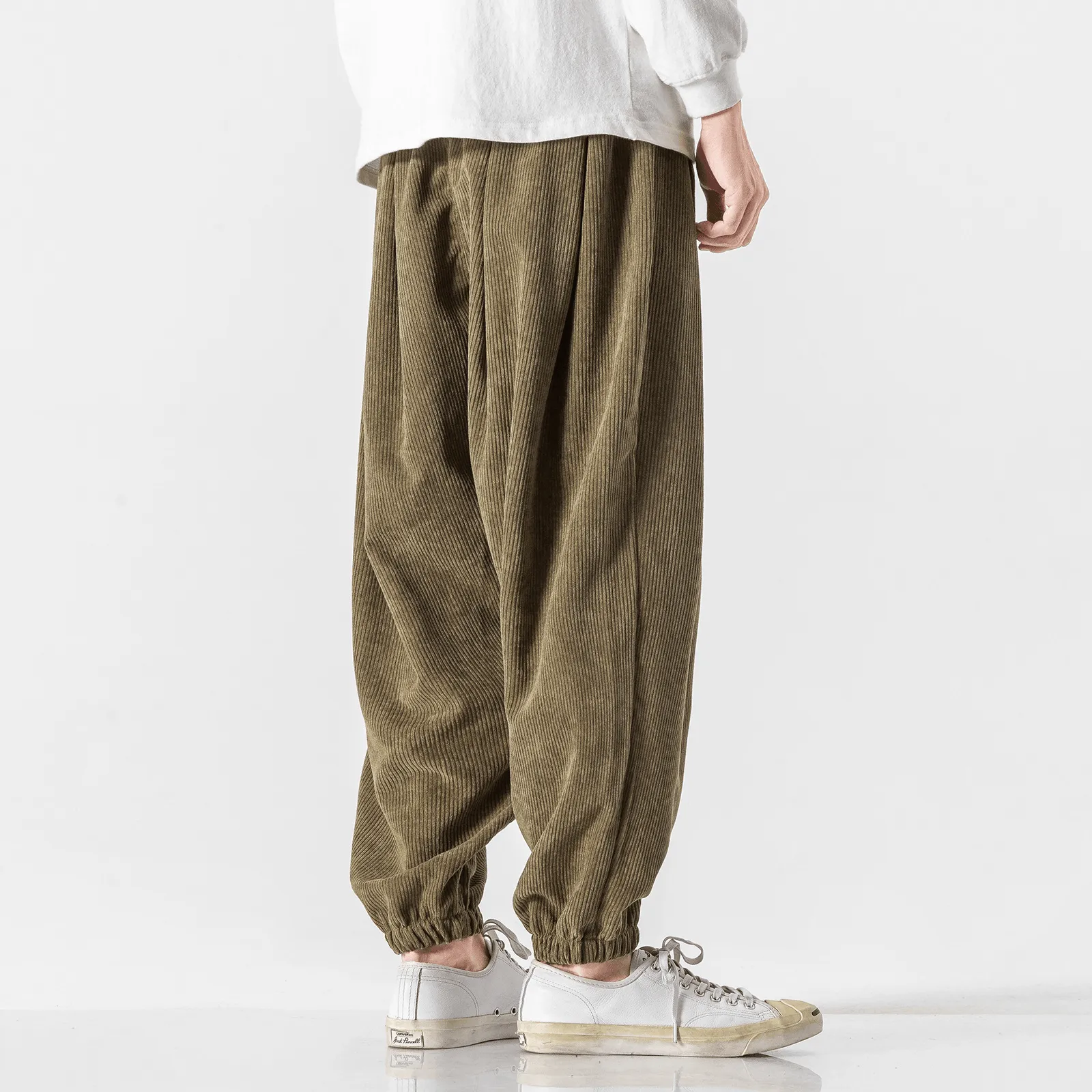 Men'S Casual Pants Loose plus Size Corduroy