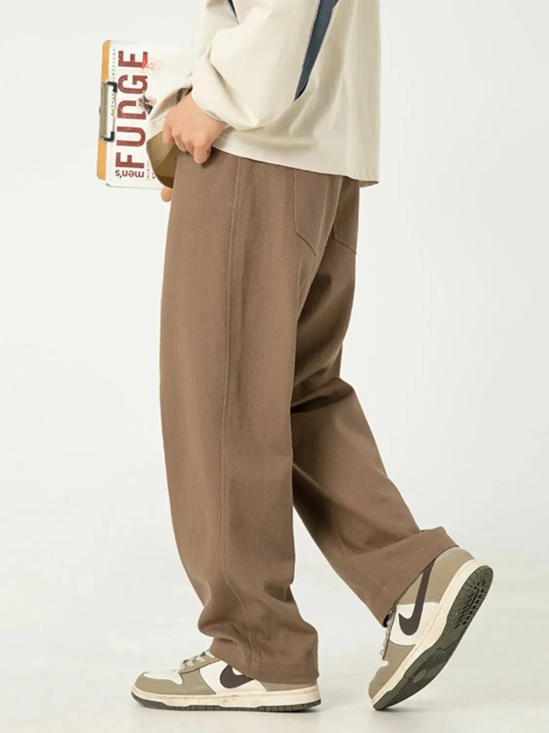 Men's Full Size Wide Leg Pants Plus Size