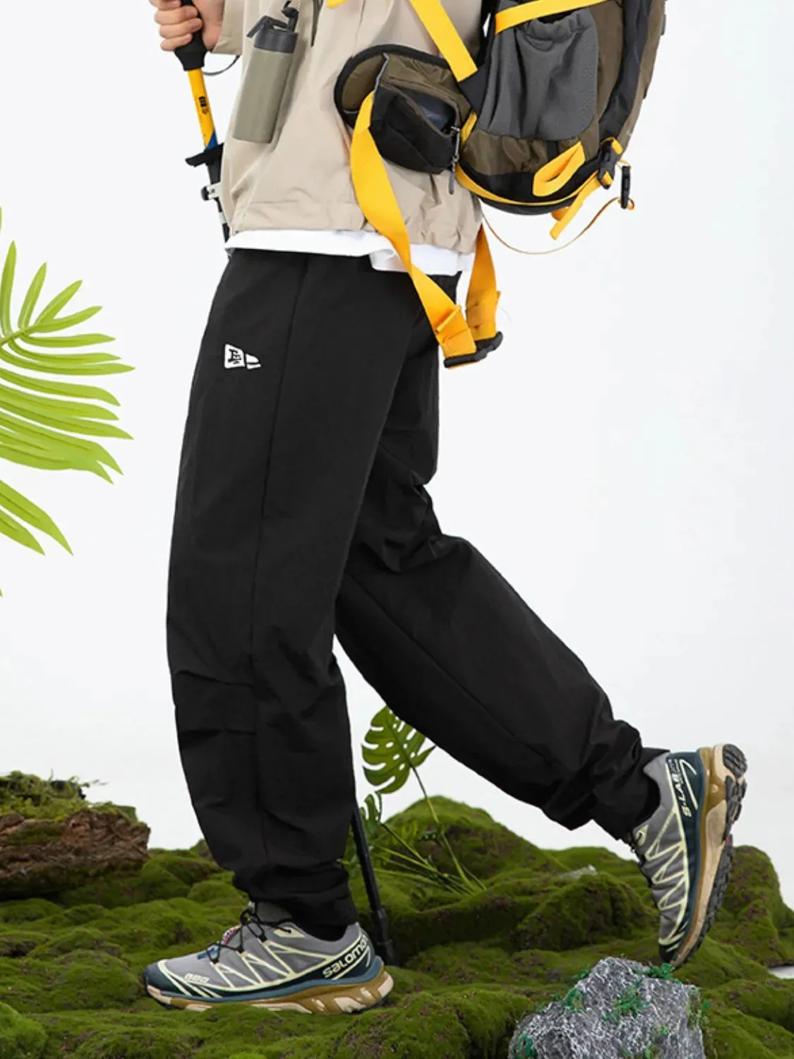 Men's Plus Size Drawstring Pants with Pockets