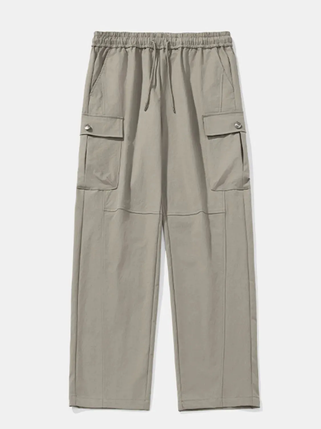 Men's Plus Size Drawstring Pants with Pockets
