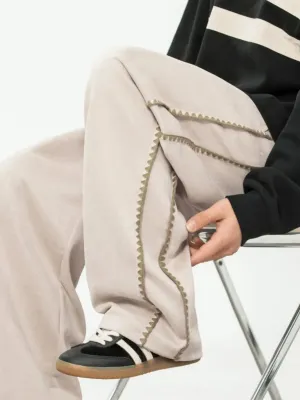 Men's Plus Size Drawstring Wide Leg Pants