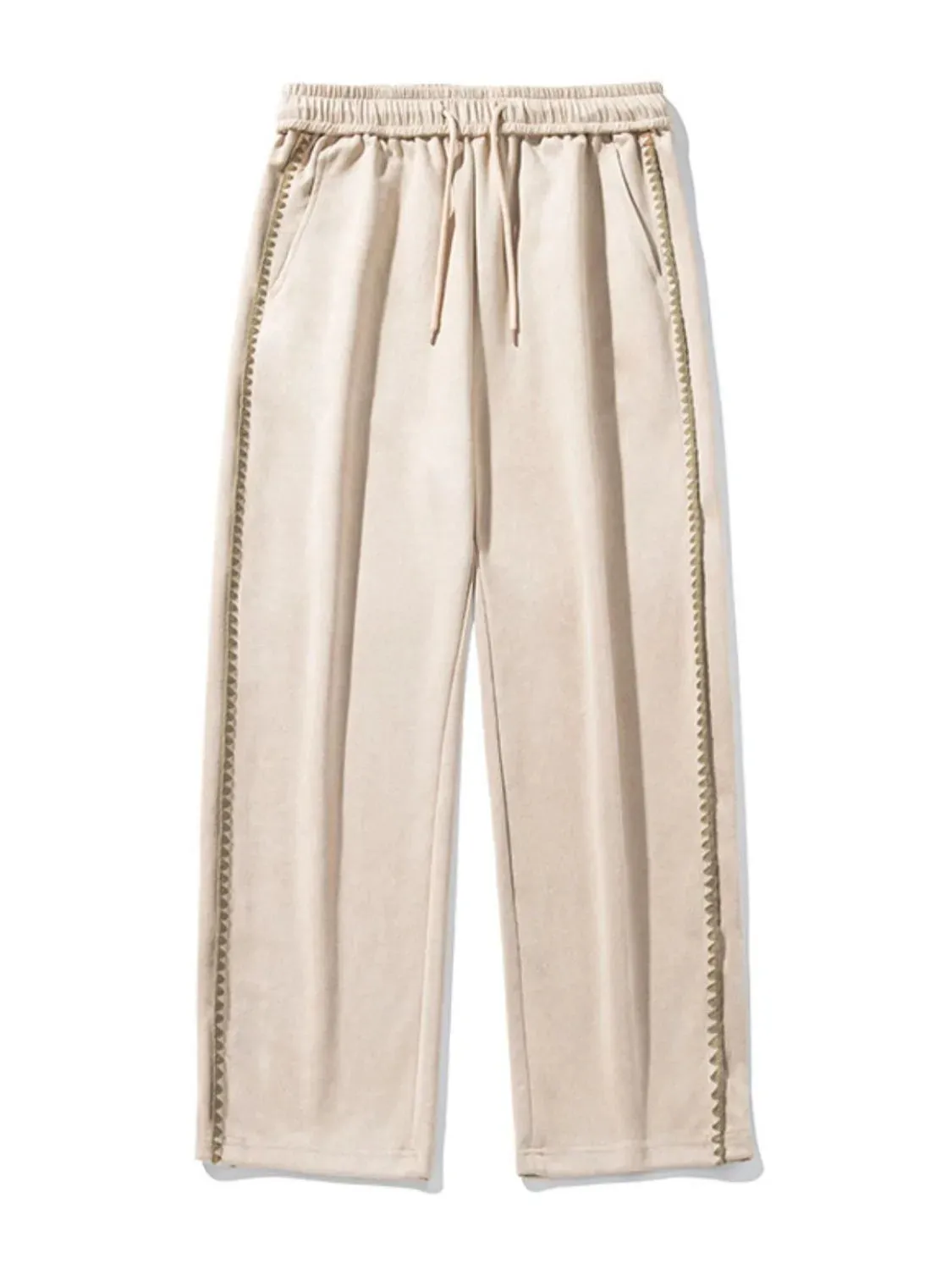 Men's Plus Size Drawstring Wide Leg Pants