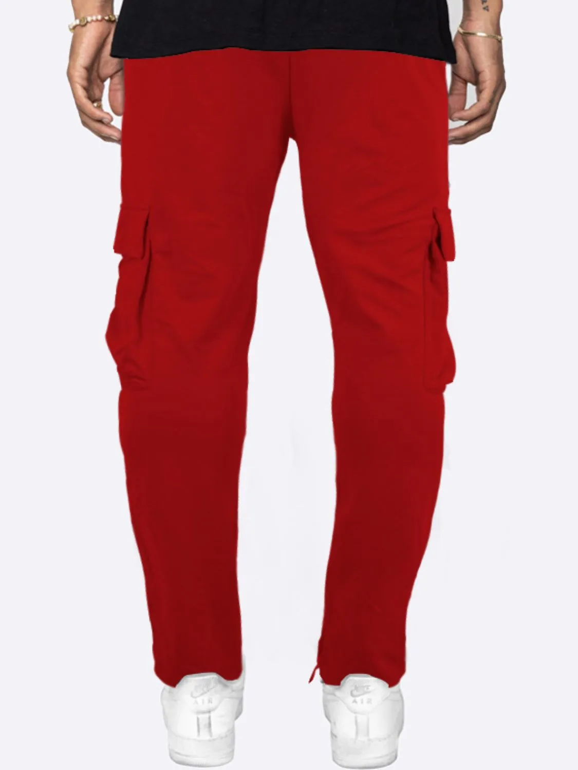 Men's Plus Size Solid Cargo Pants
