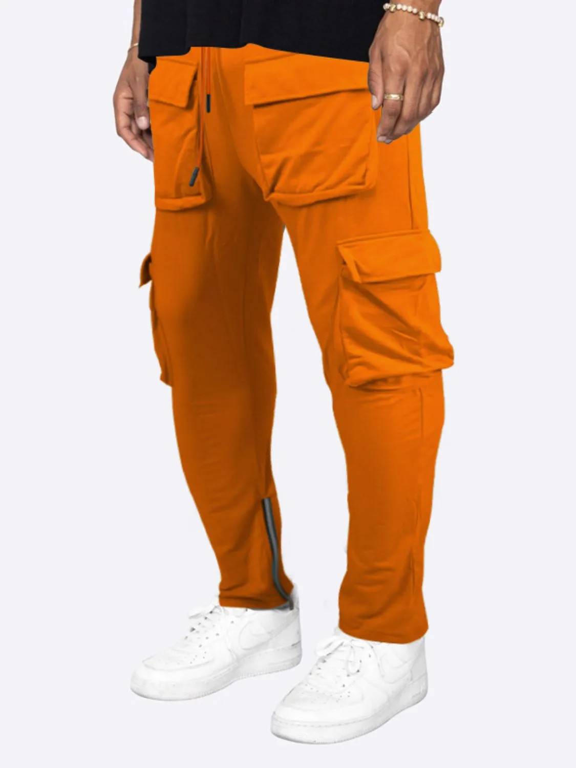 Men's Plus Size Solid Cargo Pants