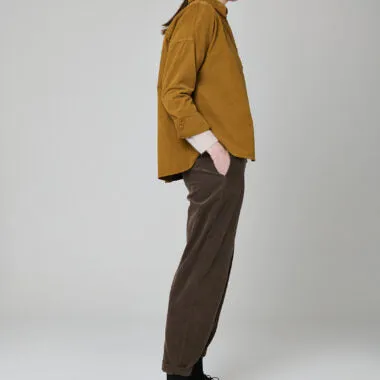 Mes Soeurs Et Moi Corduroy Shirt Jacket Tobacco