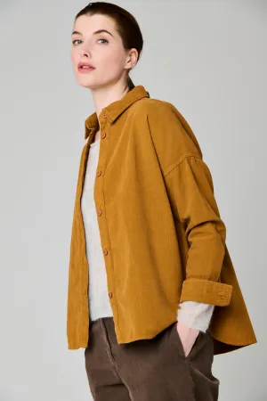 Mes Soeurs Et Moi Corduroy Shirt Jacket Tobacco