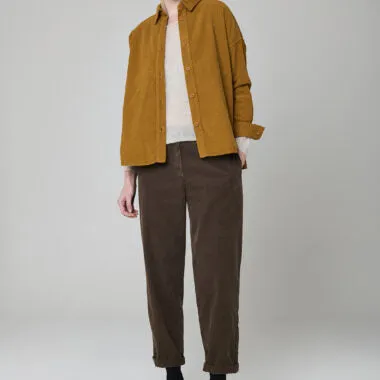 Mes Soeurs Et Moi Corduroy Shirt Jacket Tobacco