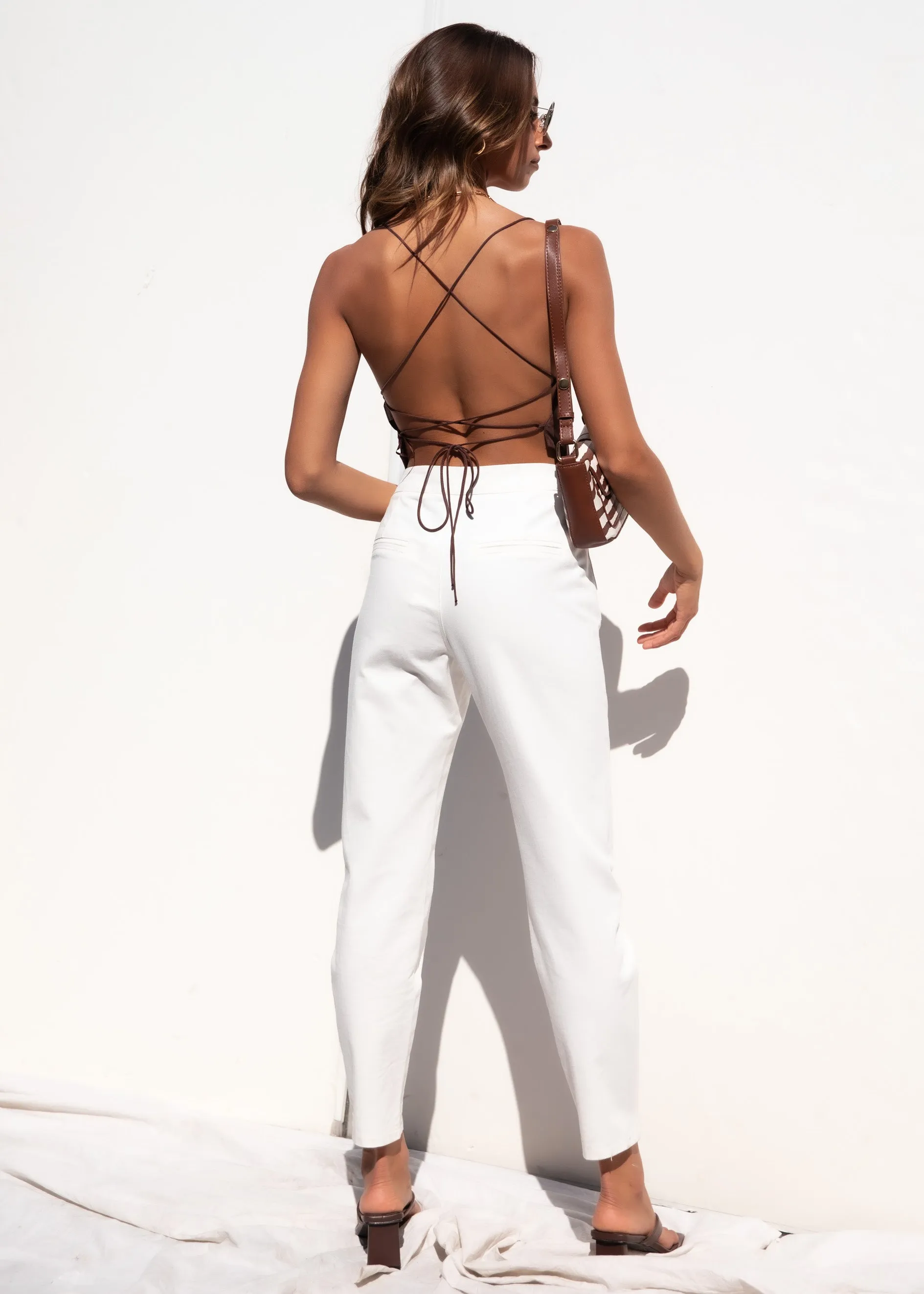 Miami Nights Crop - Chocolate