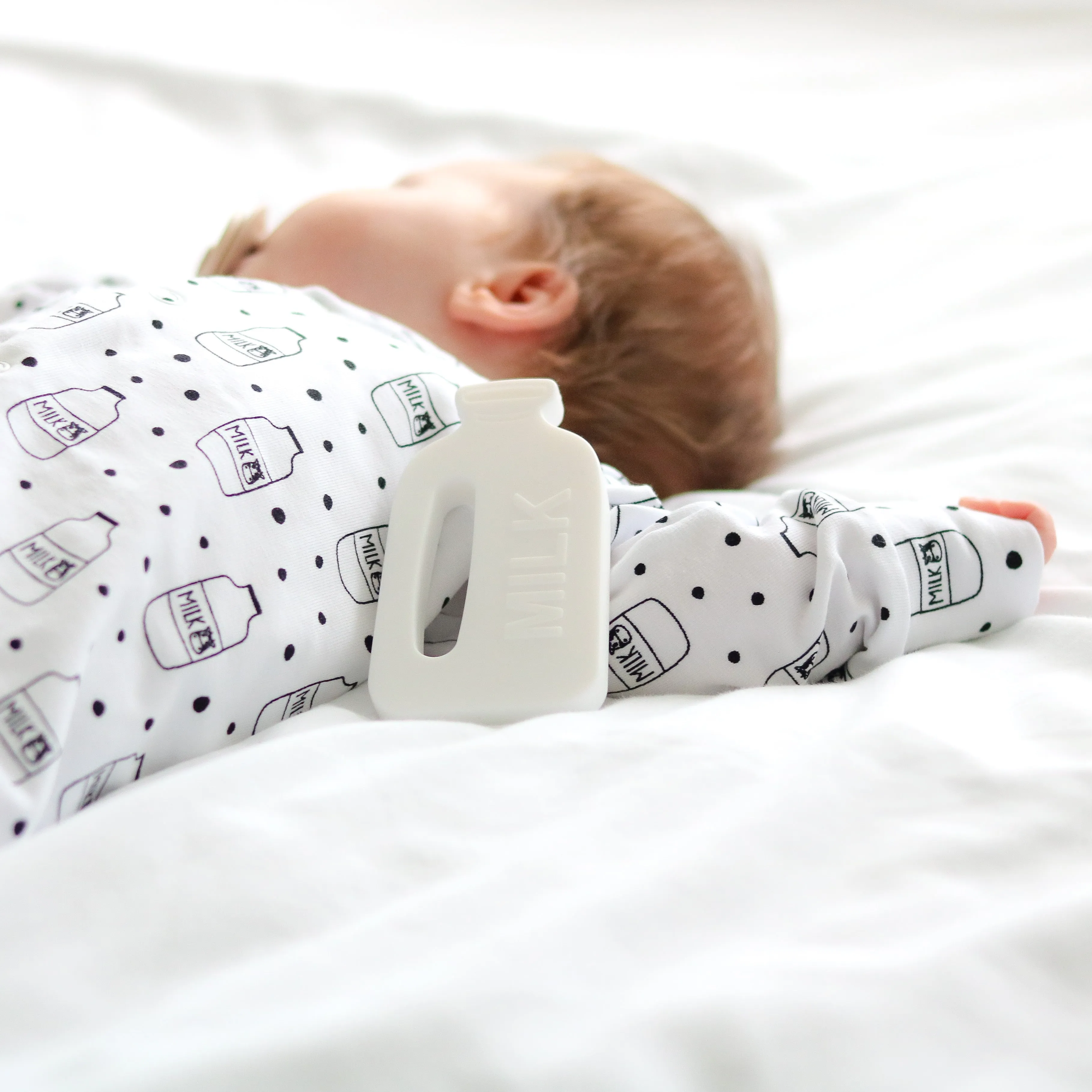Milk Bottle cotton sleepsuit
