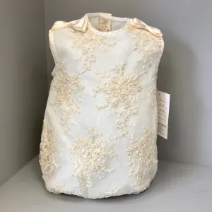 MIMOSINES Isabel Lace Embroidered Baby Girls Romper