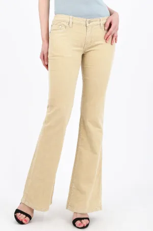 MISS PINKI Arya Bootlegs Corduroy Pants in beige