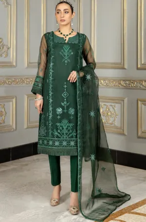 MOP-15  EMBROIDERED ORGANZA 2 PCS(SHIRT DUPATTA)