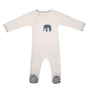 Mortimer Story Time Romper Cream/Navy