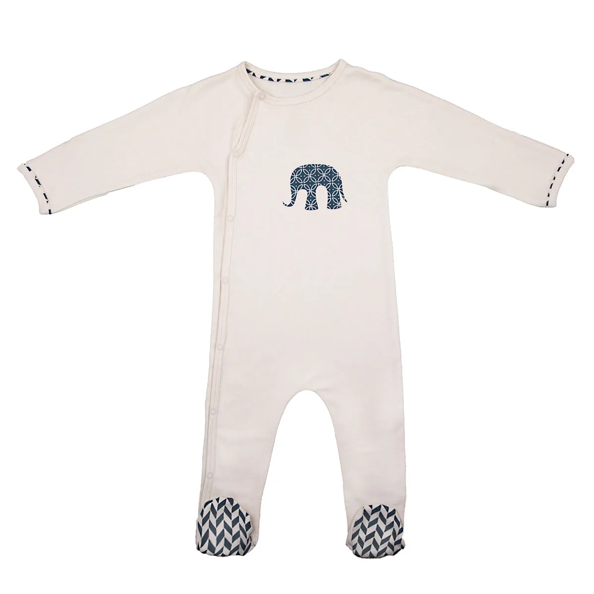 Mortimer Story Time Romper Cream/Navy