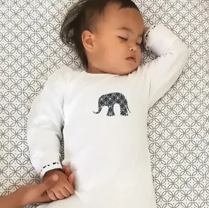 MORTIMER STORY TIME ROMPER-WHITE/NAVY