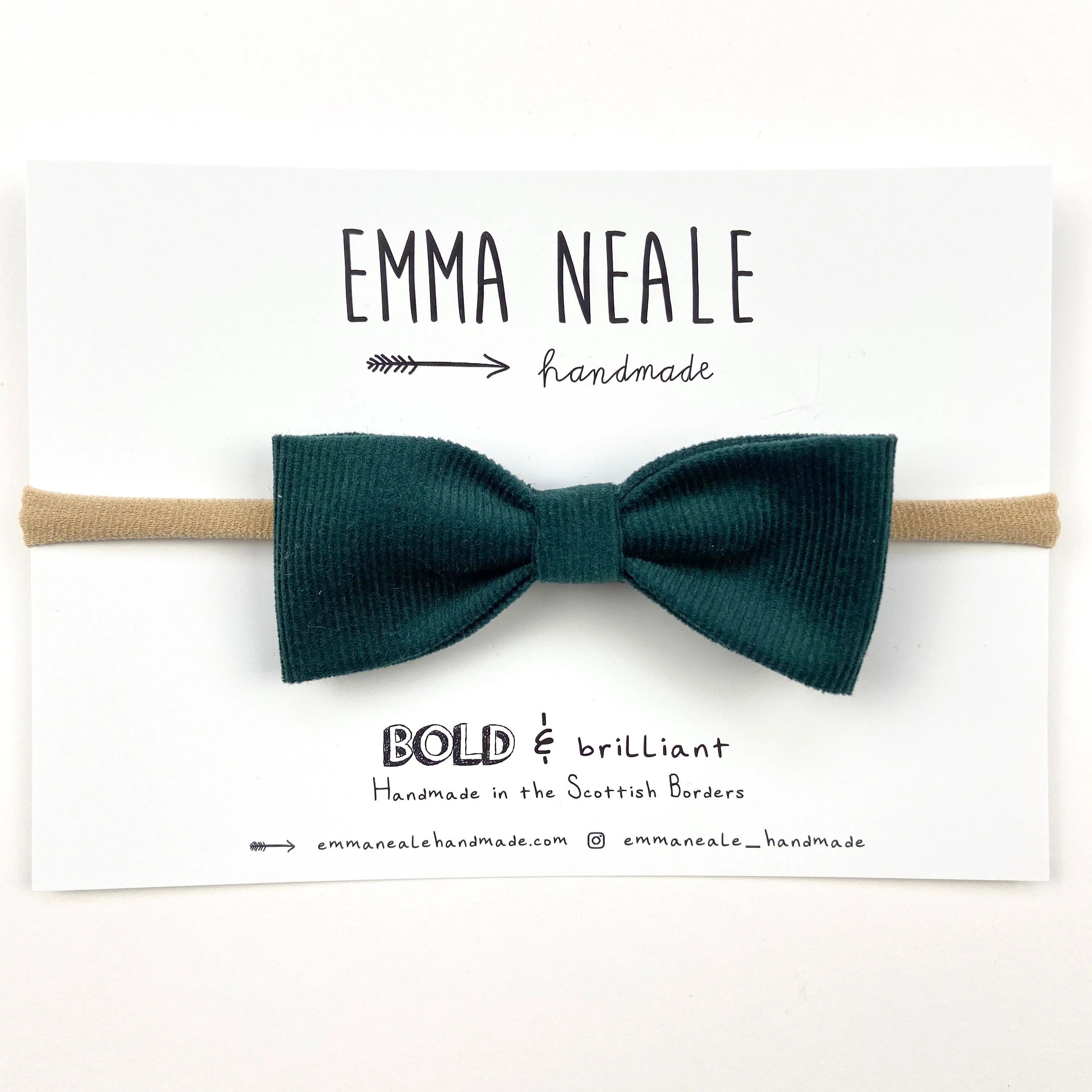 Moss Ruby Bow Headband